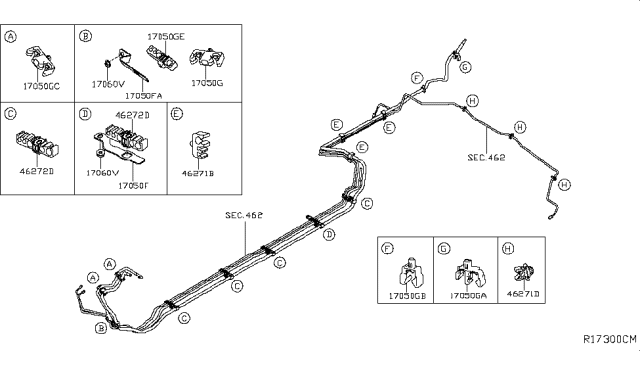 2017 Nissan Rogue Hybrid Fuel Piping Diagram 1