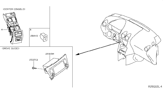 2019 Nissan Rogue Audio & Visual Diagram 2