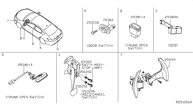 2018 Nissan Altima Switch Diagram 1