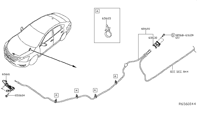 2016 Nissan Altima Hood Lock Control Diagram 2