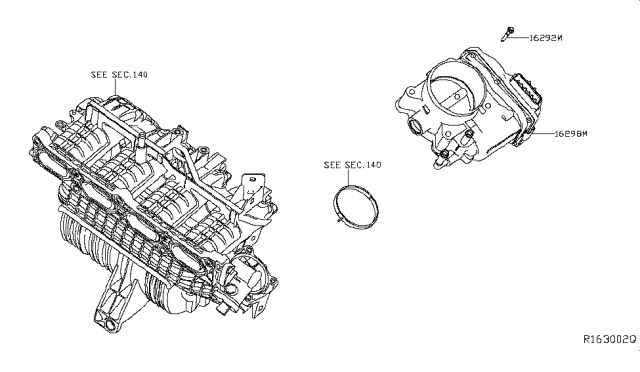 2017 Nissan Altima Throttle Chamber Diagram 1
