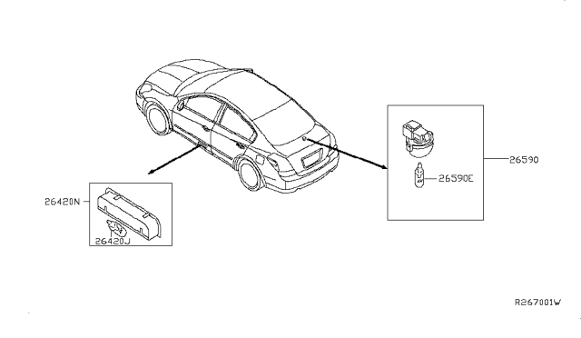 2014 Nissan Altima Lamps (Others) Diagram 1