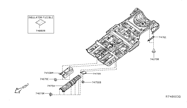 2014 Nissan Altima Floor Fitting Diagram 4