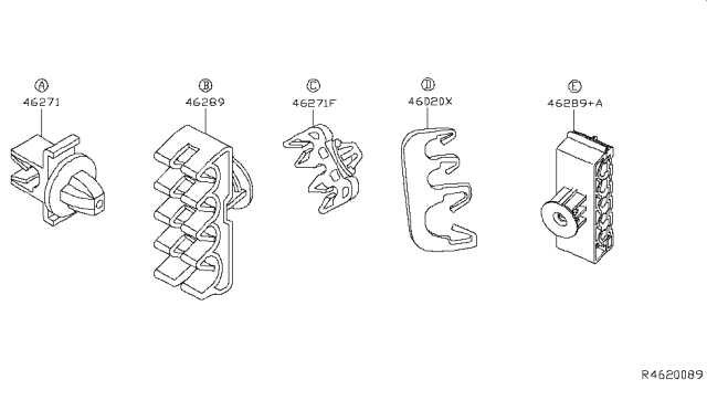 2013 Nissan Altima Brake Piping & Control Diagram 1