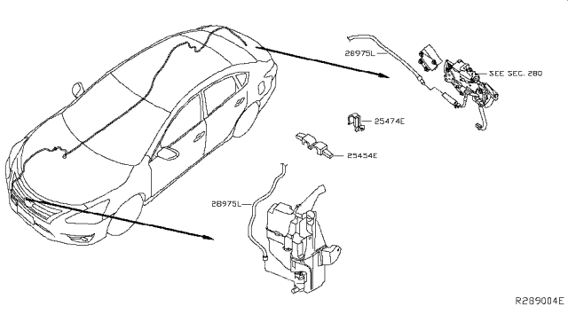 2016 Nissan Altima Windshield Washer Diagram 3