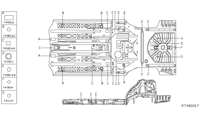 2017 Nissan Altima Floor Fitting Diagram 2