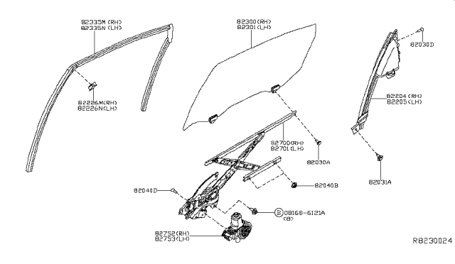 2013 Nissan Altima Cover-SASH Diagram for 822D4-3TA0A