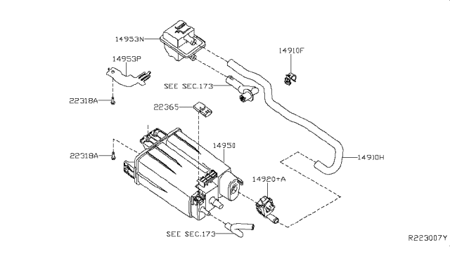 2016 Nissan Altima Engine Control Vacuum Piping Diagram 2