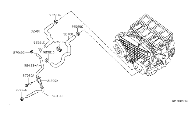 2016 Nissan Altima Heater Piping Diagram 1