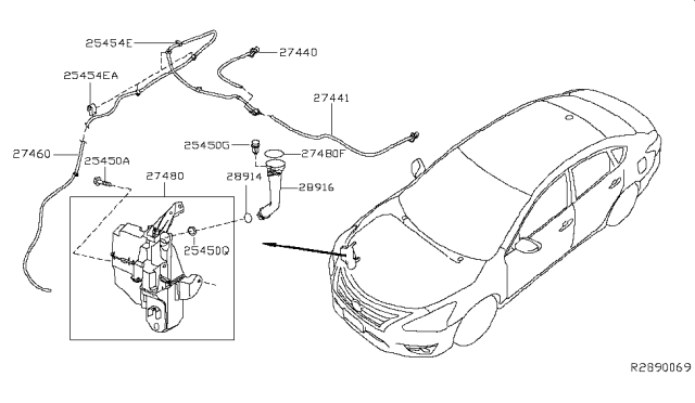 2015 Nissan Altima Windshield Washer Diagram 3