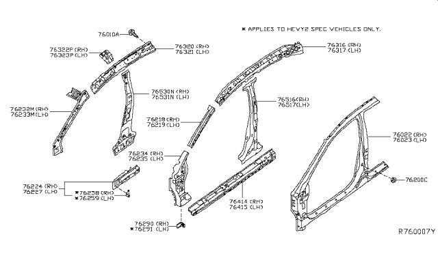 2015 Nissan Altima Body Side Panel Diagram 2