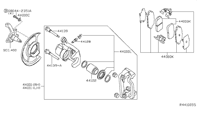 2014 Nissan Altima Rear Brake Diagram 1