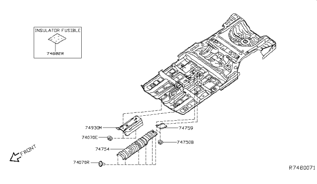 2017 Nissan Altima Floor Fitting Diagram 5