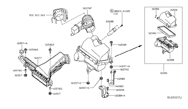 2017 Nissan Altima Air Cleaner Diagram 3