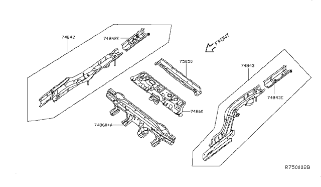 2015 Nissan Altima Member & Fitting Diagram 2