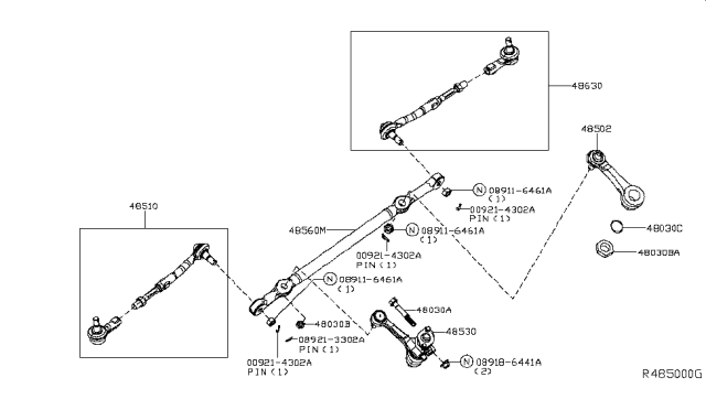 2018 Nissan Titan Steering Linkage Diagram 2