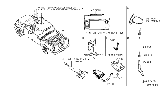 2018 Nissan Titan Audio & Visual Diagram 3