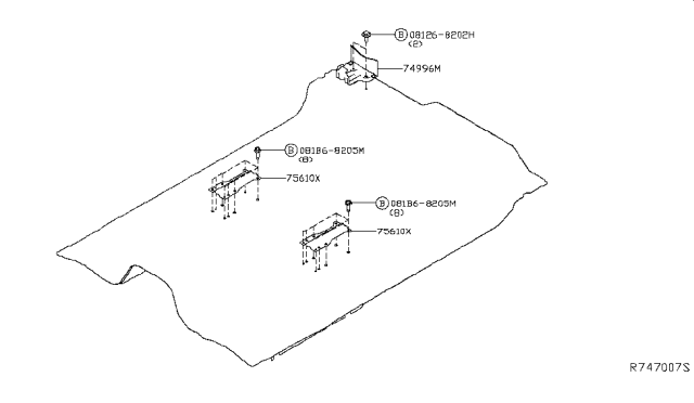 2017 Nissan Titan Floor Fitting Diagram 1