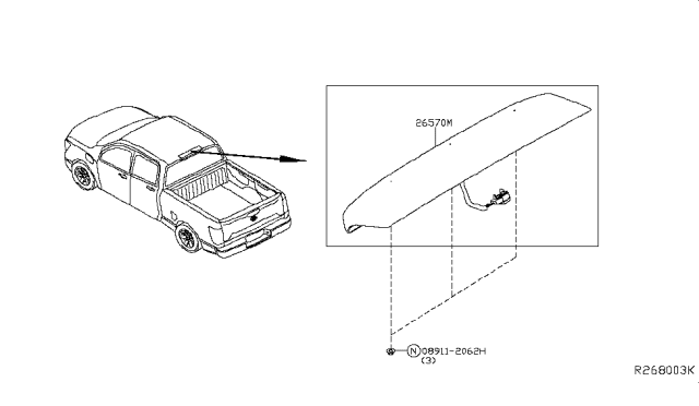 2016 Nissan Titan High Mounting Stop Lamp Diagram