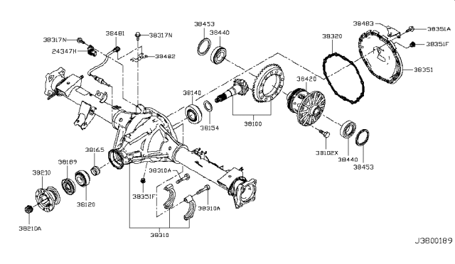 2017 Nissan Titan Rear Final Drive Diagram 3