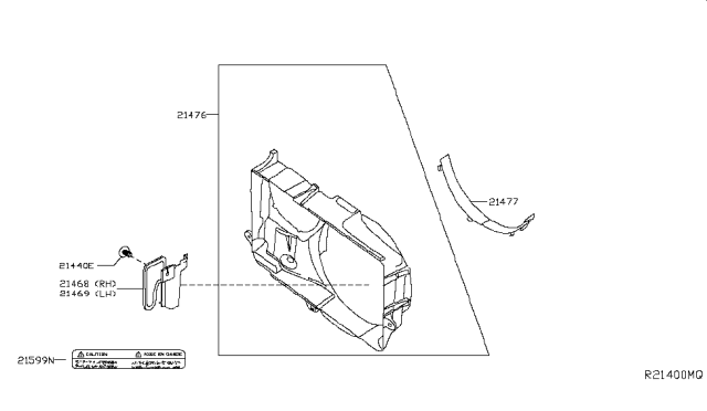 2018 Nissan Titan Radiator,Shroud & Inverter Cooling Diagram 2