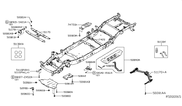 2016 Nissan Titan Frame Diagram 10