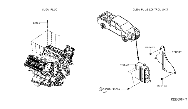 2019 Nissan Titan Bracket-Relay Diagram for 25237-EZ40A