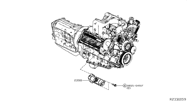 2017 Nissan Titan Starter Motor Diagram 1