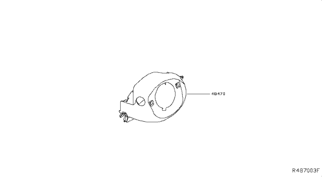 2017 Nissan Titan Steering Column Shell Cover Diagram 1