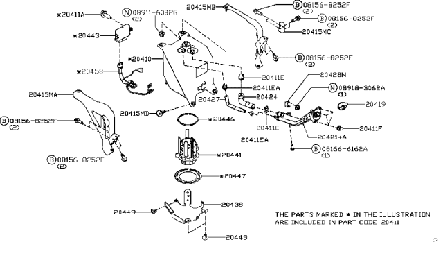 Controller Assembly-UREA Tank Diagram for 20443-9FU5B