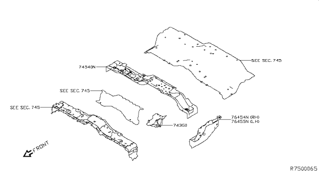 2016 Nissan Titan Member & Fitting Diagram 2