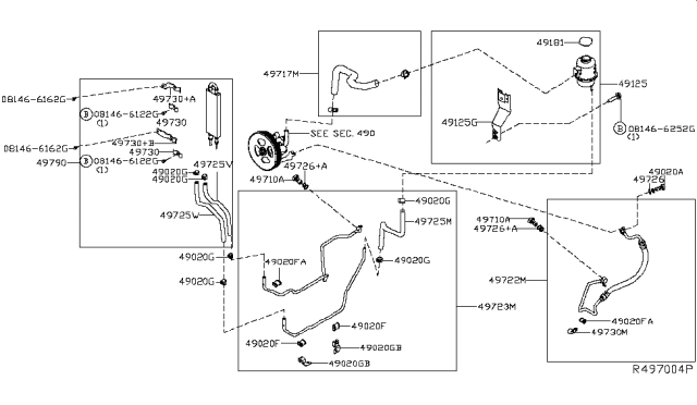 2016 Nissan Titan Power Steering Piping Diagram 2