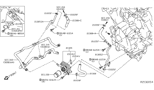 2018 Nissan Titan Oil Cooler Diagram 2