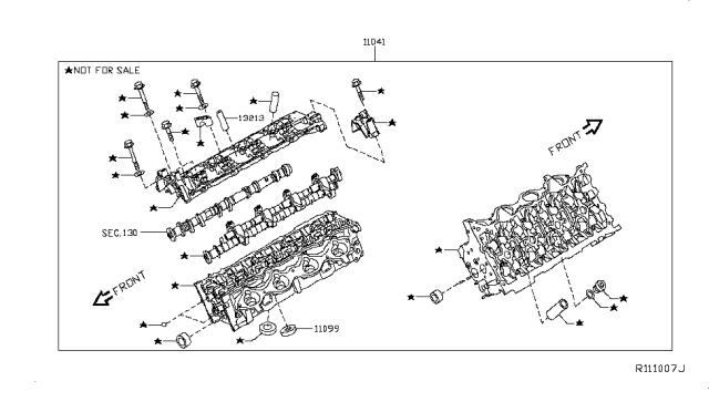 2016 Nissan Titan Cylinder Head & Rocker Cover Diagram 5