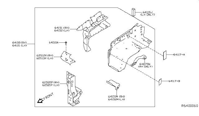 2019 Nissan Titan Hood Ledge & Fitting Diagram 2