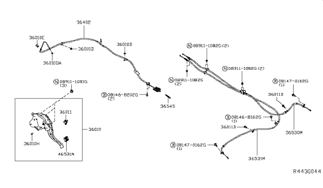 2016 Nissan Titan Parking Brake Control Diagram