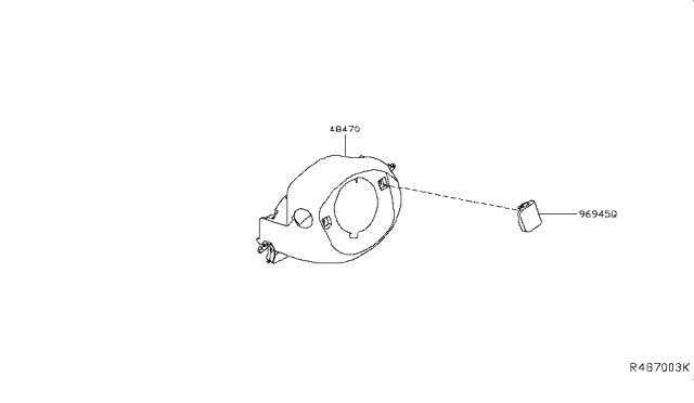 2019 Nissan Titan Cover Steer Column Diagram for 48470-9FT2A