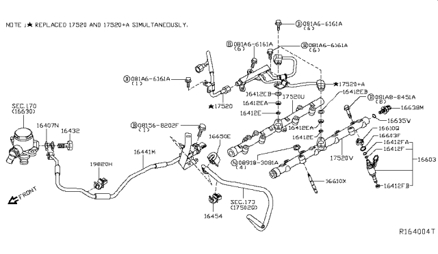 2018 Nissan Titan Fuel Strainer & Fuel Hose Diagram 1