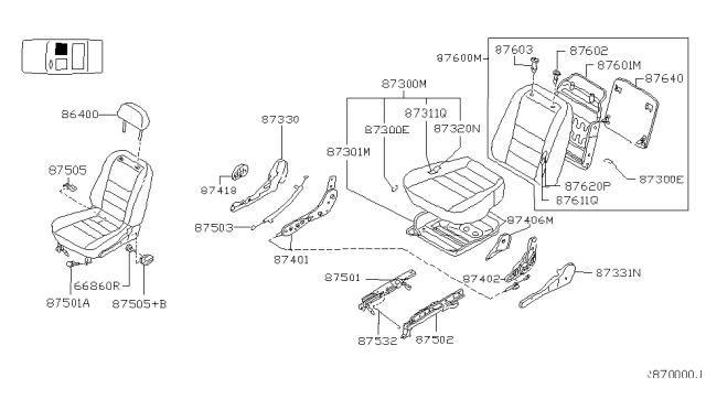 2000 Nissan Altima Front Seat Diagram 5