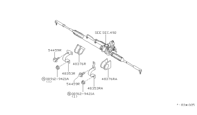 2001 Nissan Altima Steering Gear Mounting Diagram