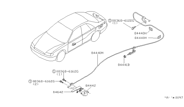 1999 Nissan Altima Trunk Opener Diagram 1