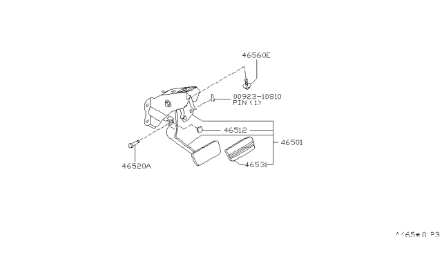 2000 Nissan Altima Brake & Clutch Pedal Diagram 2