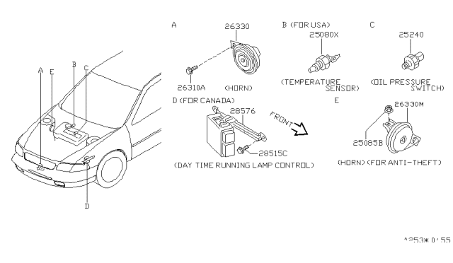 1999 Nissan Altima Electrical Unit Diagram 1