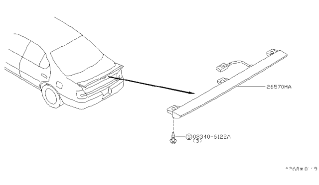 2000 Nissan Altima High Mounting Stop Lamp Diagram 3