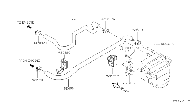 2000 Nissan Altima Heater Piping Diagram 1