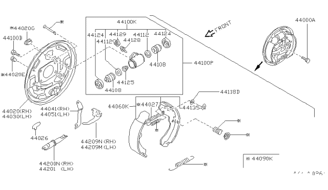 1998 Nissan Altima Rear Brake Diagram 1