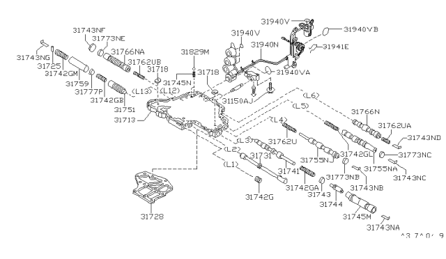 2000 Nissan Altima Control Valve (ATM) Diagram 2