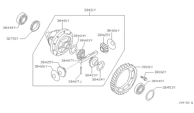 1998 Nissan Altima Front Final Drive Diagram 2