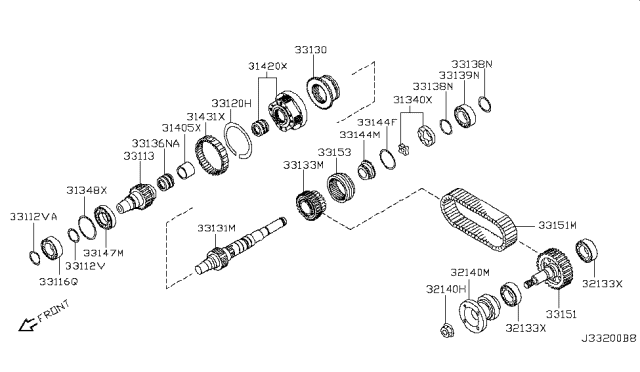 2010 Nissan Titan Transfer Gear Diagram 3