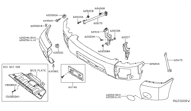 2015 Nissan Titan Front Bumper Diagram 2